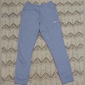 Nike Women’s Size Small Periwinkle Light Blue Sweatpants Soft Fleece Embroidered